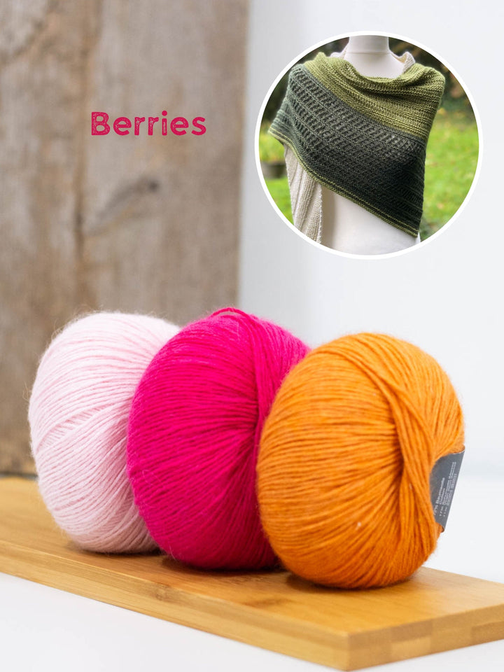 Strickpaket Lizas Tuch Kieselsteine