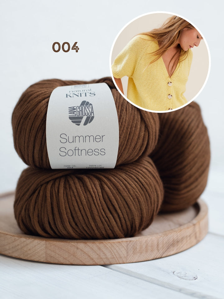 Strickpaket Summer Softness Kurzarm-Raglanjacke