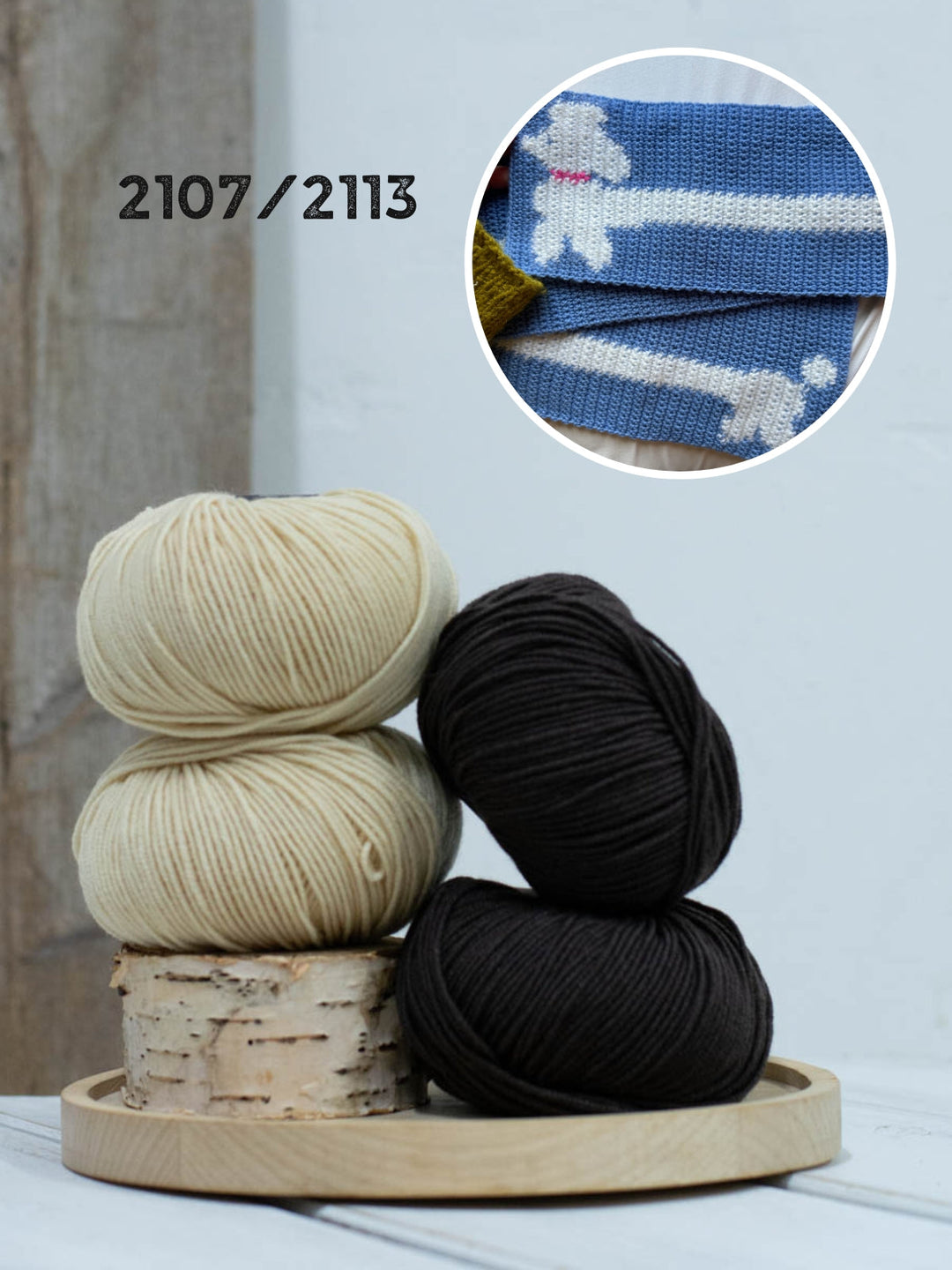 Häkelpaket Poodle Scarf – Englischsprachig – Devout Hand