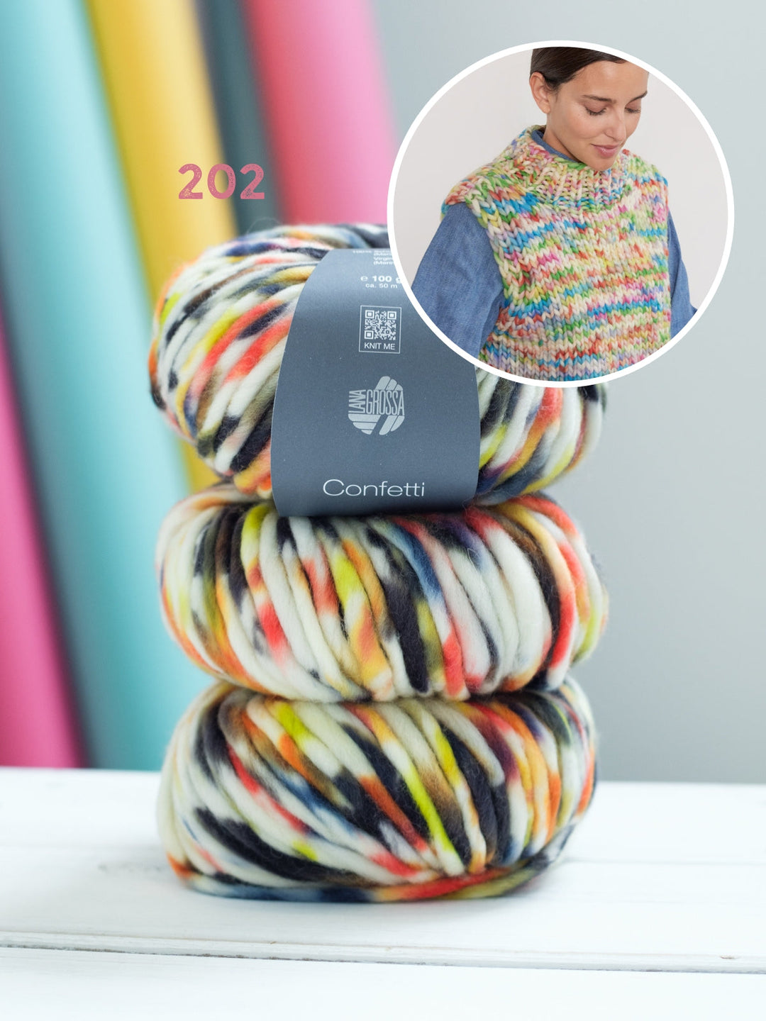 Strickpaket Confetti Pullunder