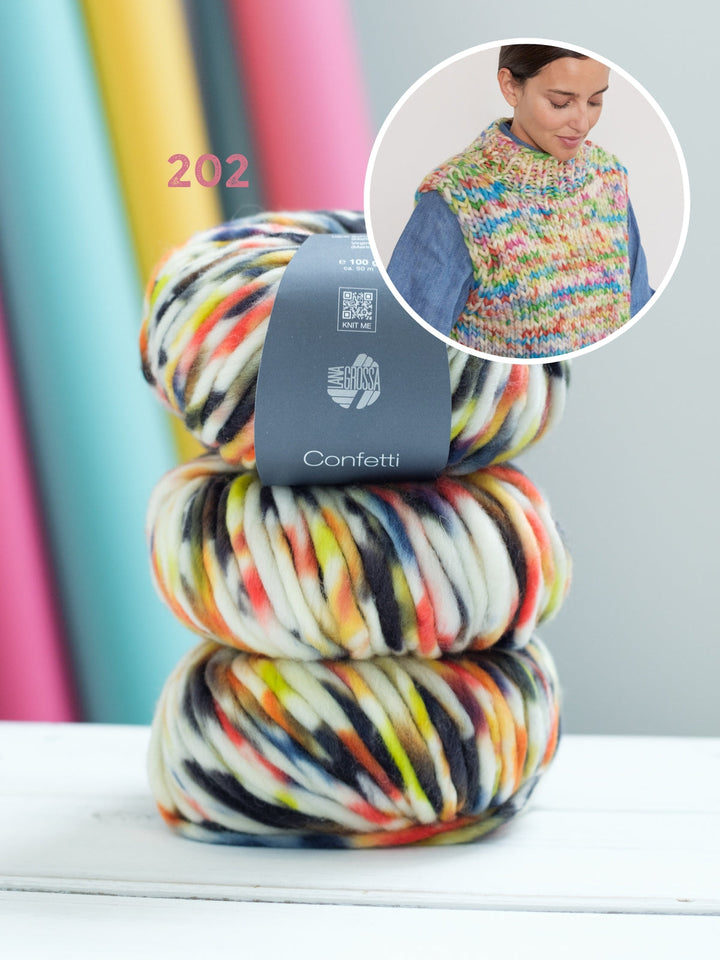 Strickpaket Confetti Pullunder