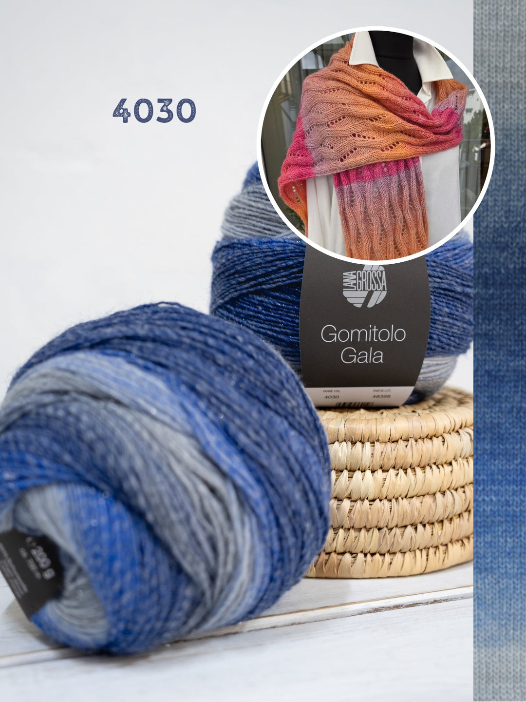 Strickpaket Lizas Schal Wintermorgen