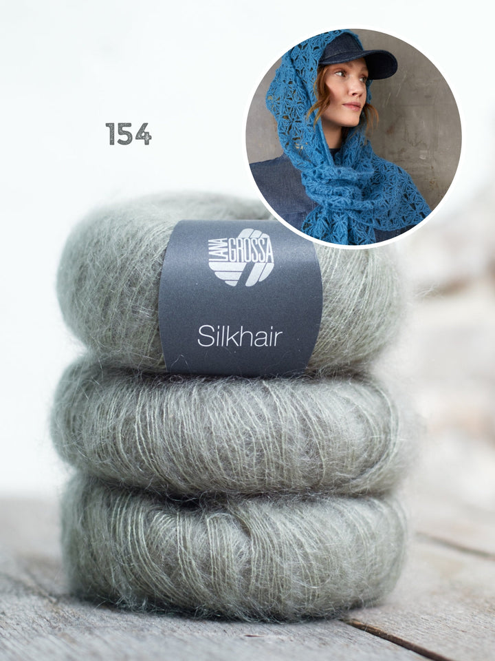 Häkelpaket Silkhair Ajourschal