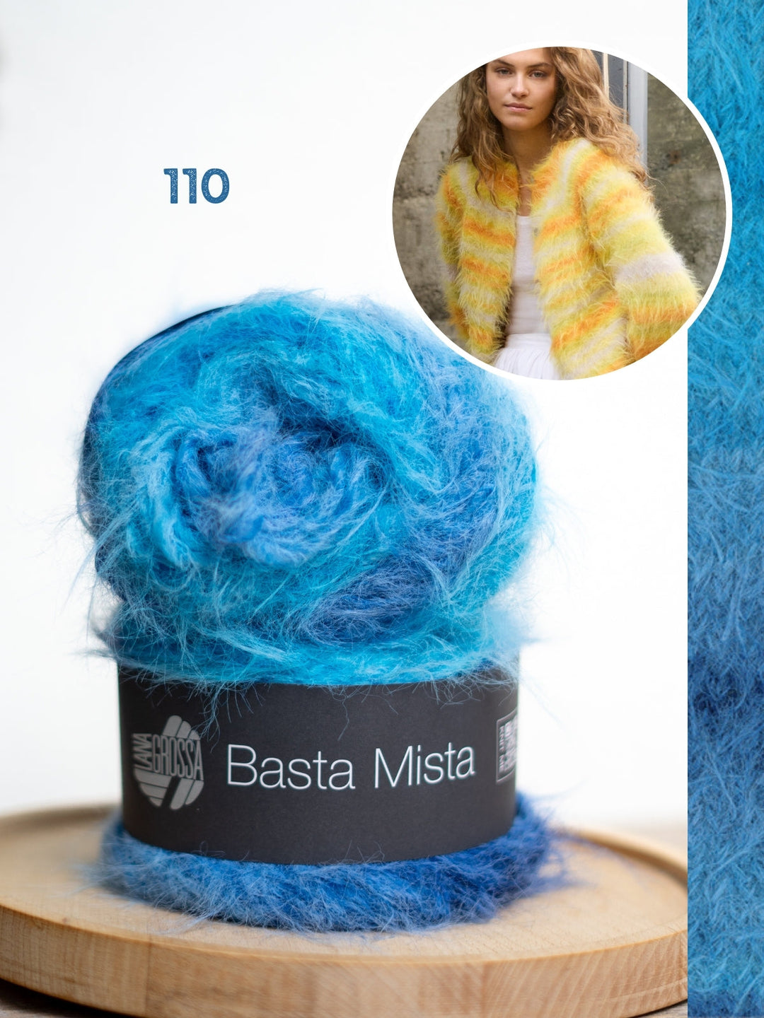 Strickpaket Basta Mista Raglanjacke - Top-down