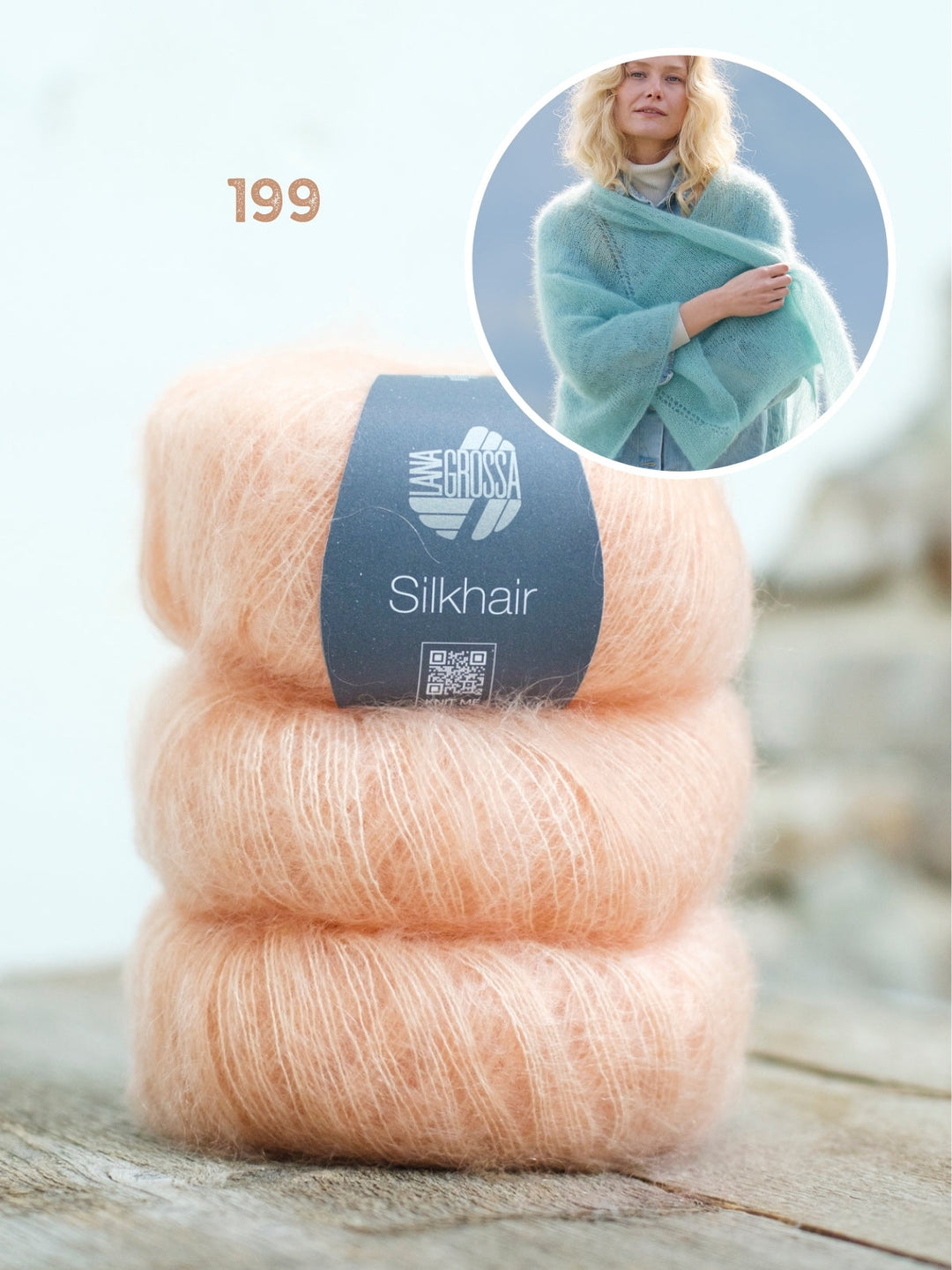 Strickpaket Silkhair Tuch