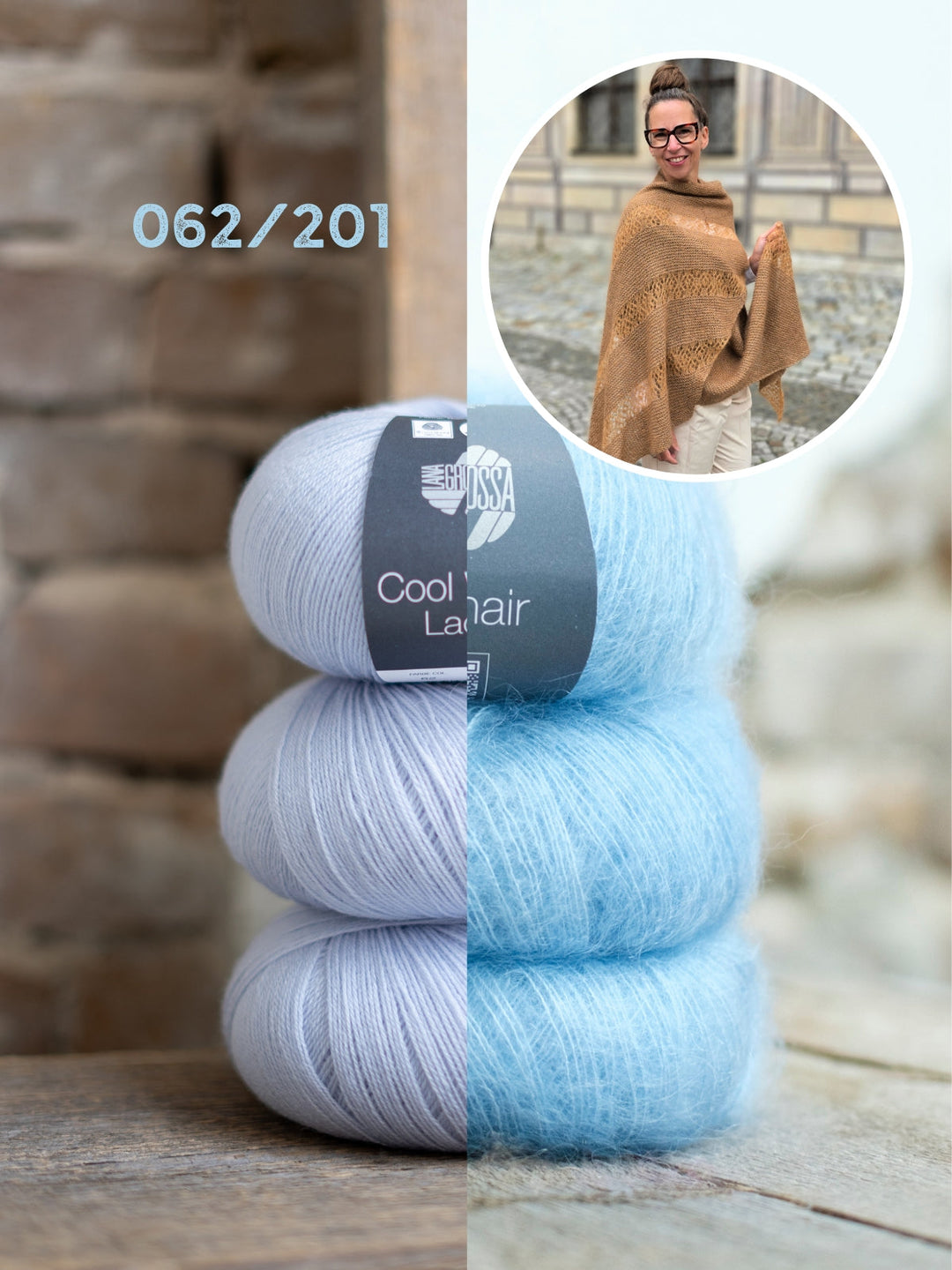 Strickpaket sjaal Elua - Joél Joél