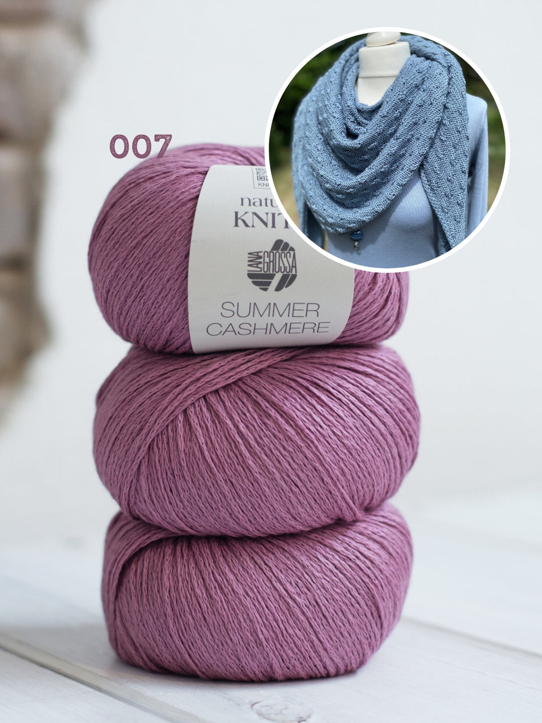 Strickpaket Lizas Tuch Little Blossoms