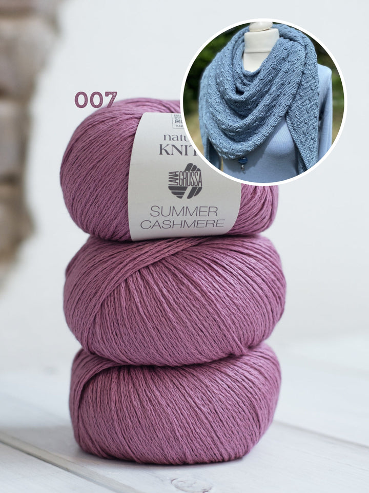 Strickpaket Lizas Tuch Little Blossoms