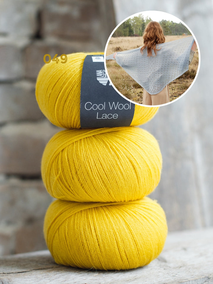 Strickpaket Cool Wool Lace Faroërtuch
