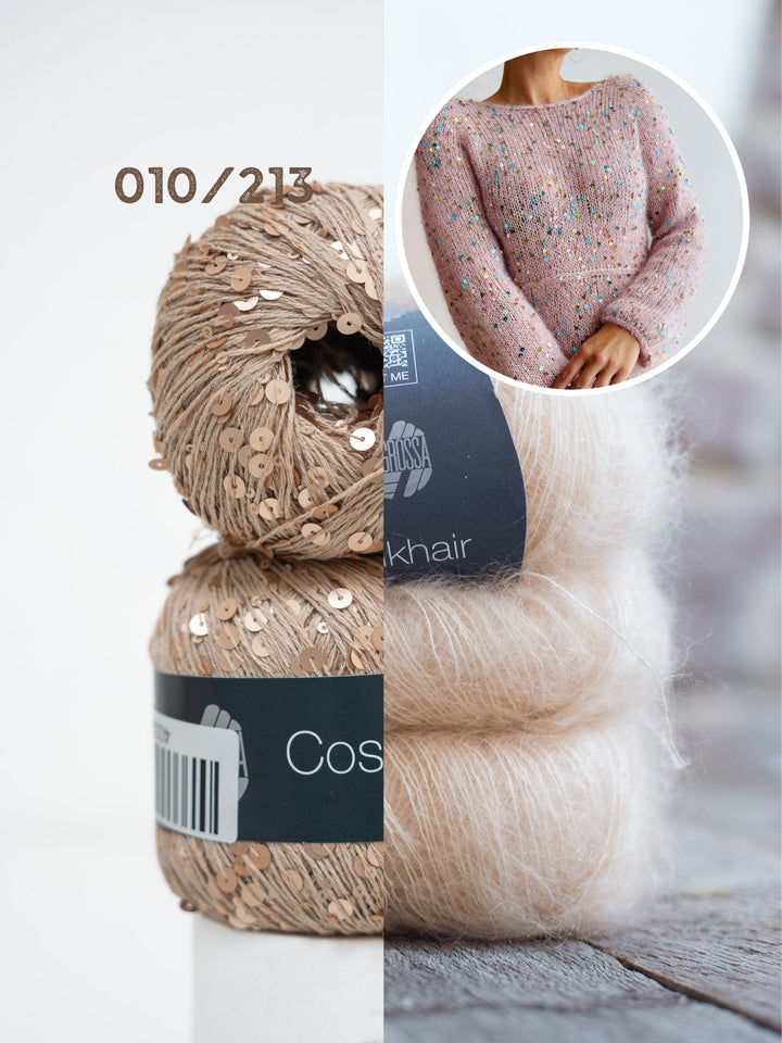 Strickpaket Camille Dress - Kolibri by Johanna