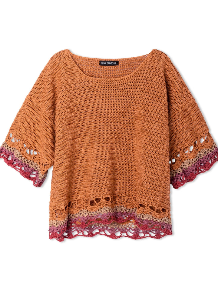 Häkelpaket Diversa Pullover im Ananasmuster