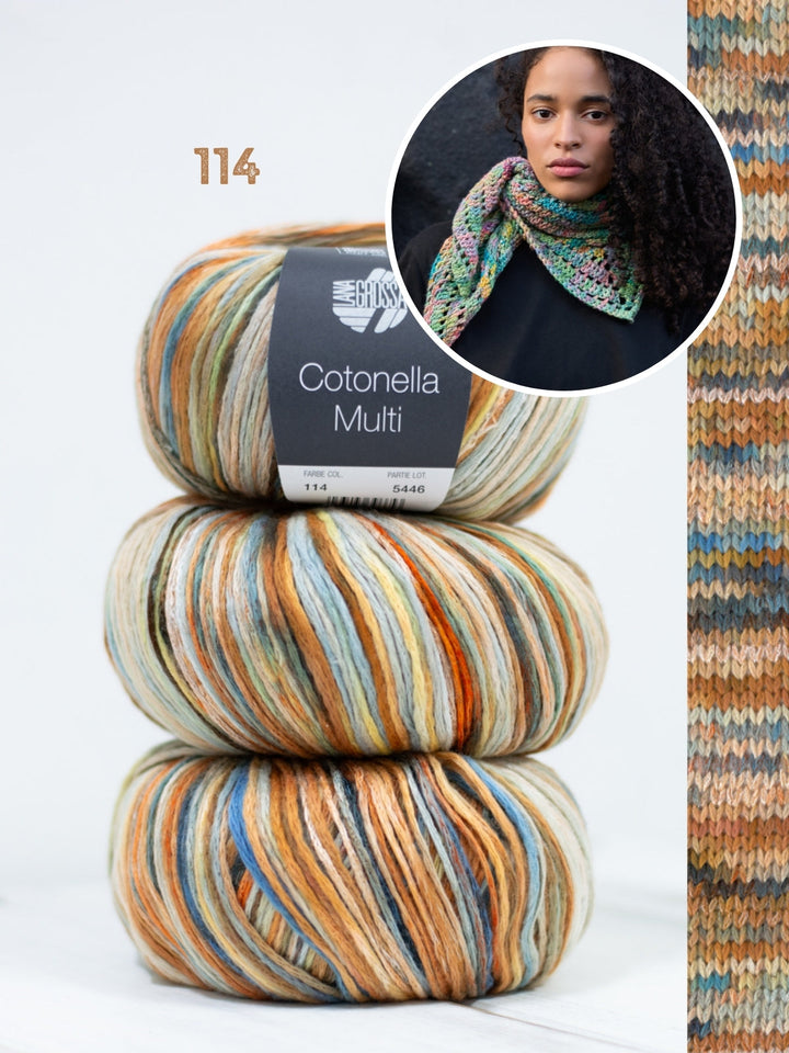 Häkelpaket Cotonella Multi Kleine Dreieckstuch