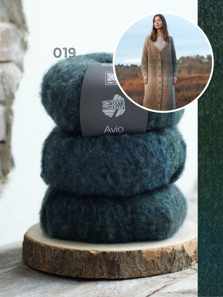 Strickpaket Avio Raglan Mantel