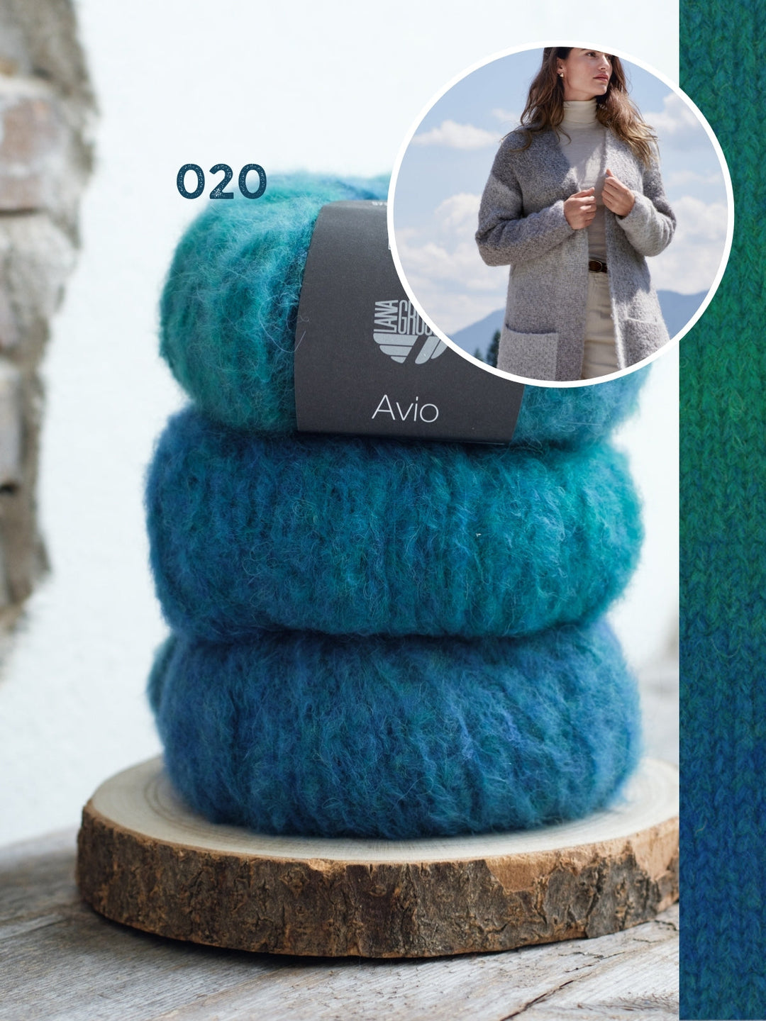 Strickpaket Avio Mantel