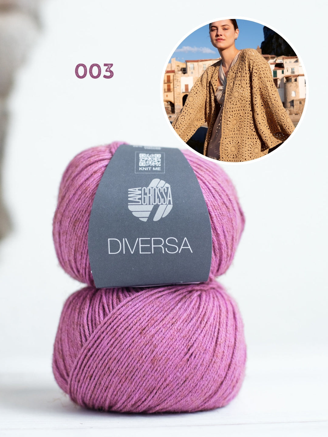 Häkelpaket Diversa Granny Cardigan