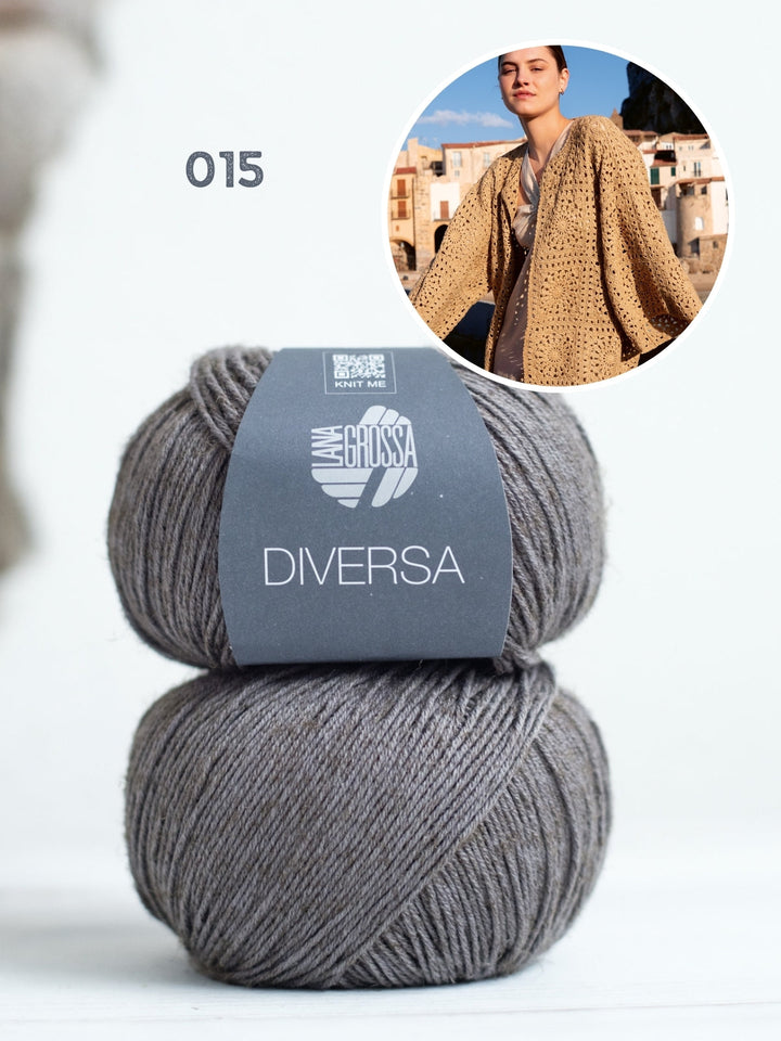 Häkelpaket Diversa Granny Cardigan