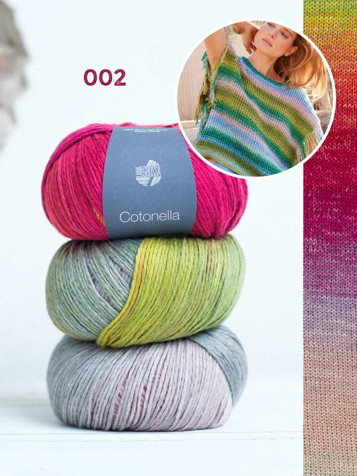 Strickpaket Cotonella Slipover mit Fransen