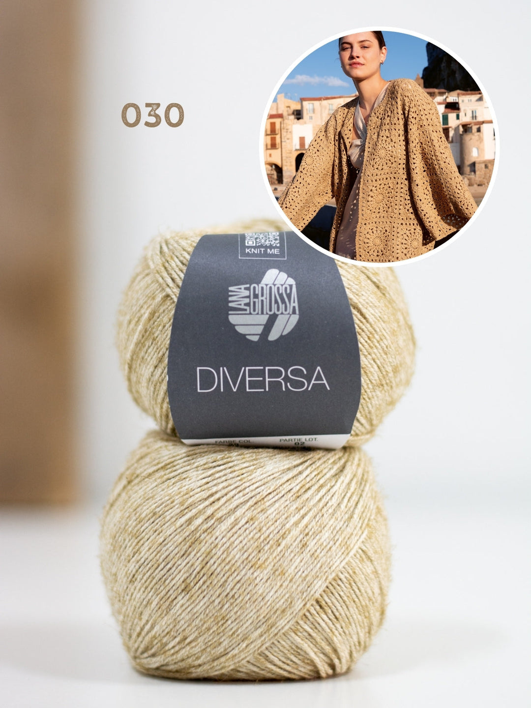 Häkelpaket Diversa Granny Cardigan