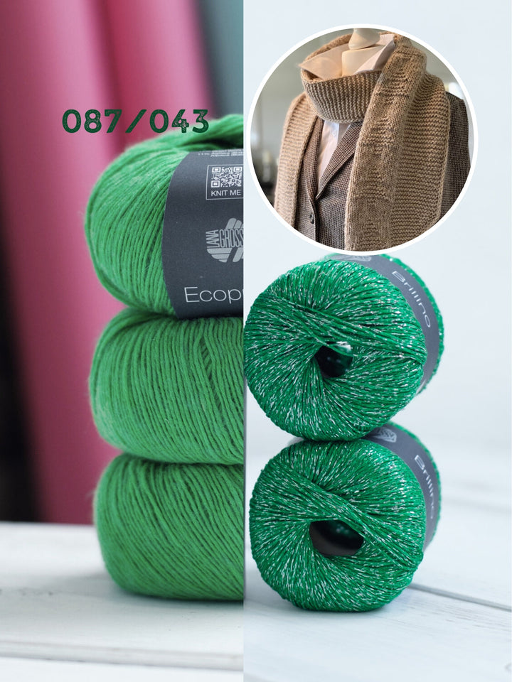 Strickpaket Lizas Schal Tiny Trees