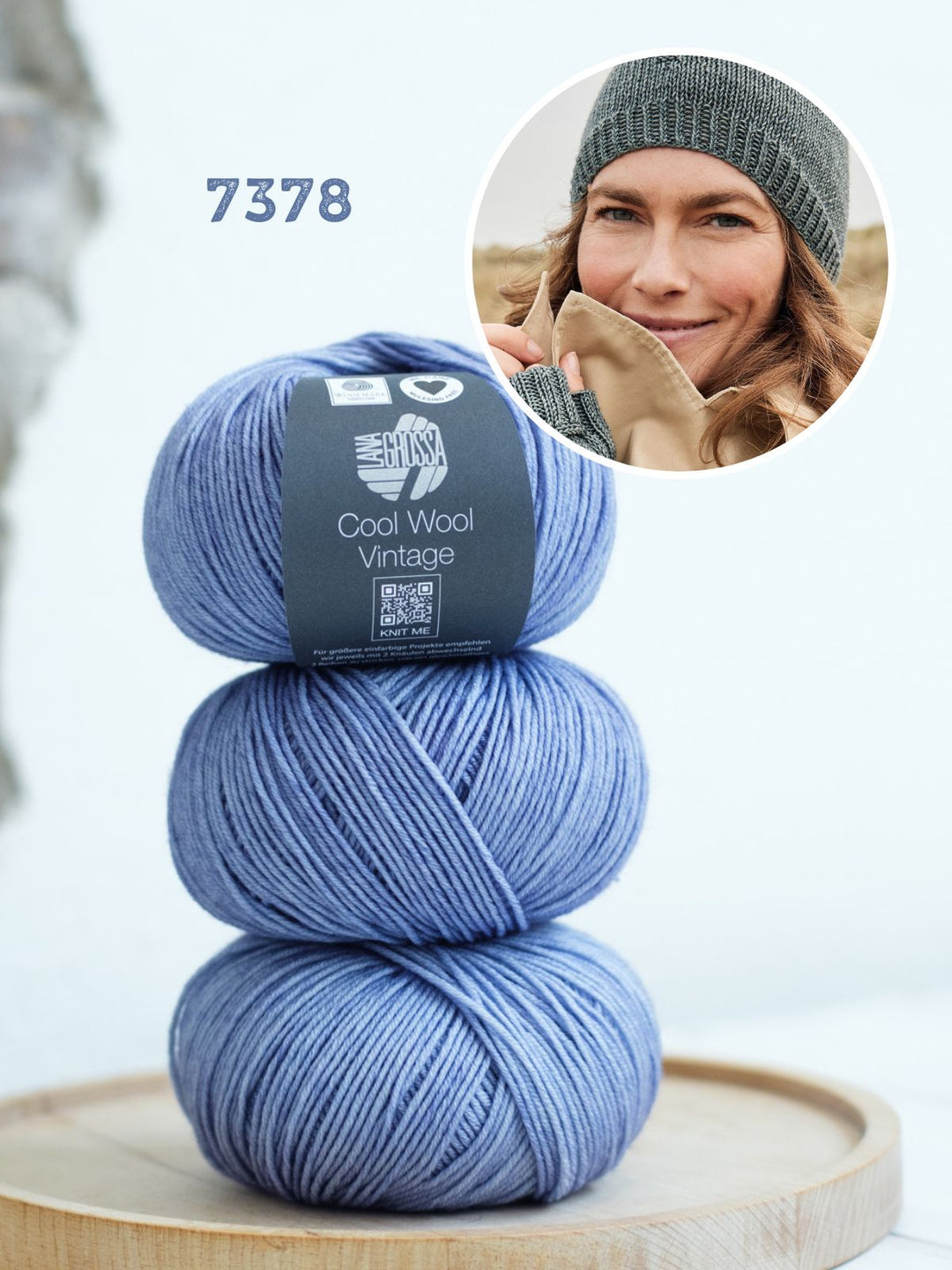 Strickpaket Cool Wool (Vintage) Mütze + Stulpen