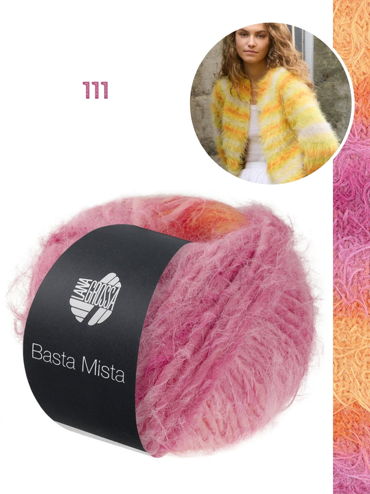 Strickpaket Basta Mista Raglanjacke - Top-down