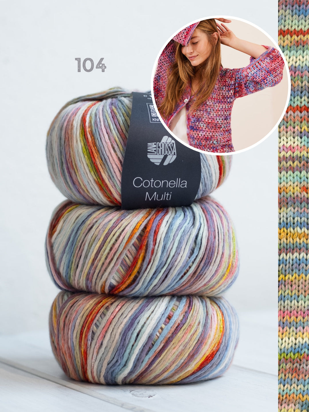 Häkelpaket Cotonella Multi Jacke