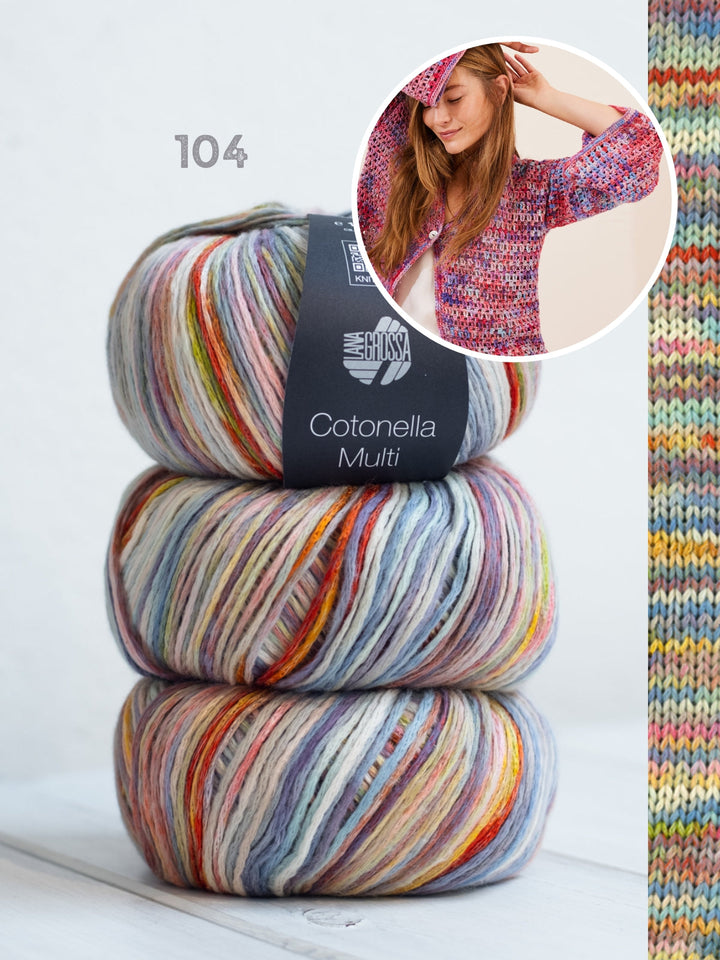 Häkelpaket Cotonella Multi Jacke