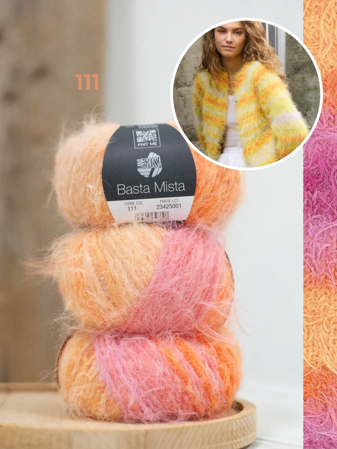 Strickpaket Basta Mista Raglanjacke