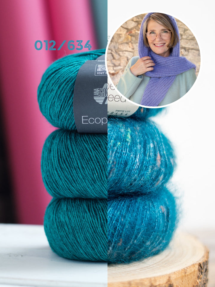 Strickpaket Cappuccio Kapuzenschal