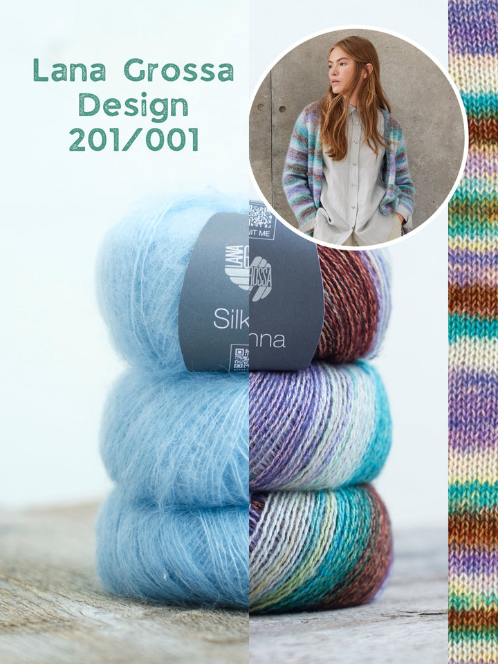 Strickpaket Gianna Silkhair Longjacke
