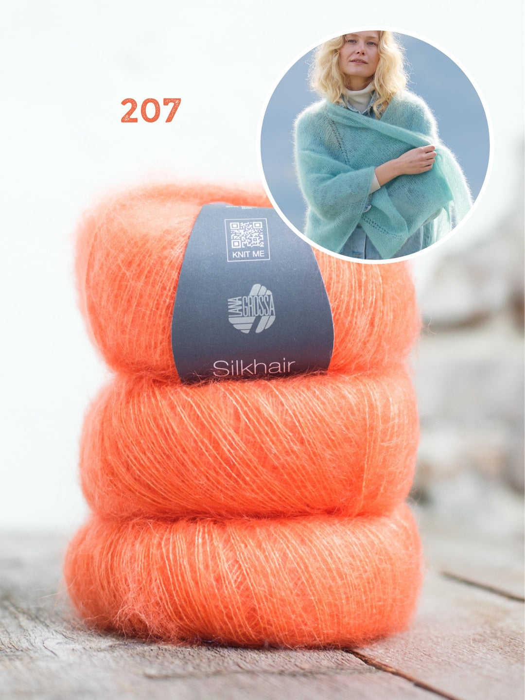 Strickpaket Silkhair Tuch