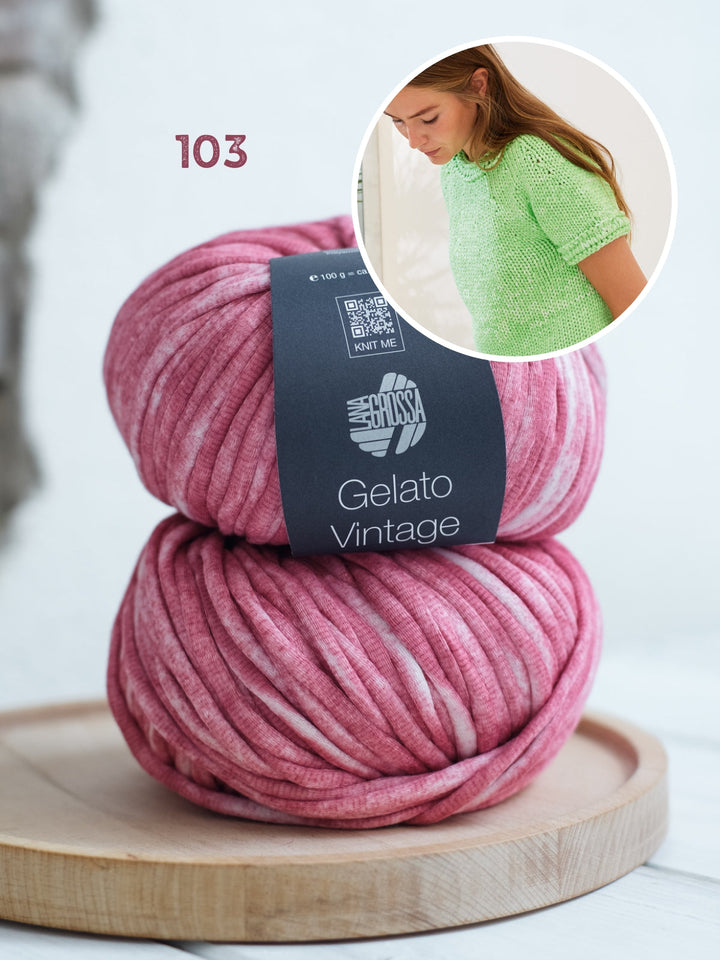 Strickpaket Gelato Vintage Kurzarmpulli