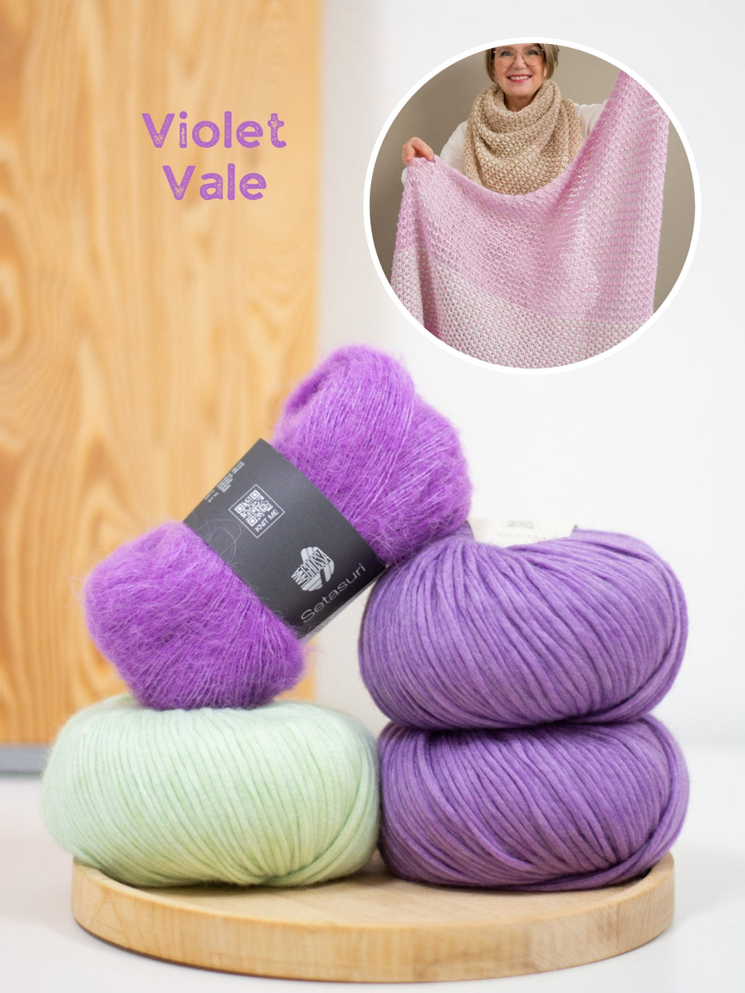 Strickpaket Tulipan Tuch - Tanja Steinbach - mit Originalanleitung