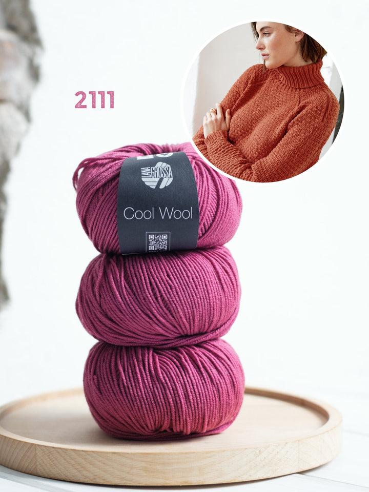 Strickpaket Cool Wool Raglanpullover