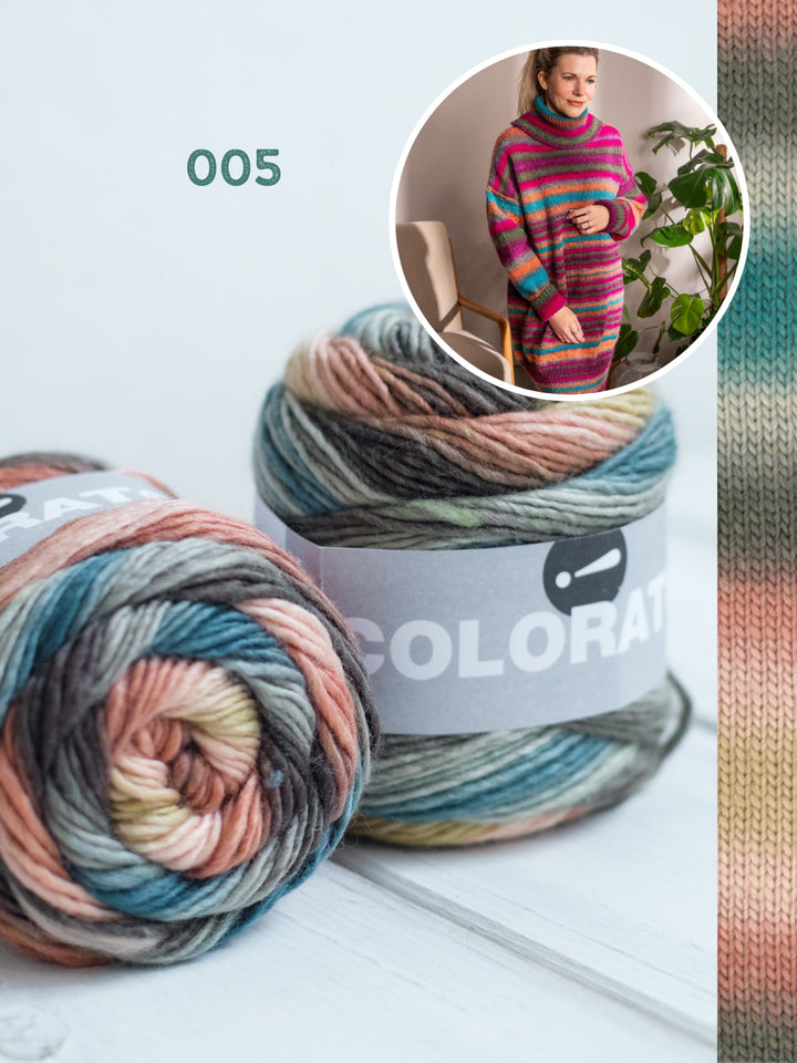 Strickpaket Colorato Kleid