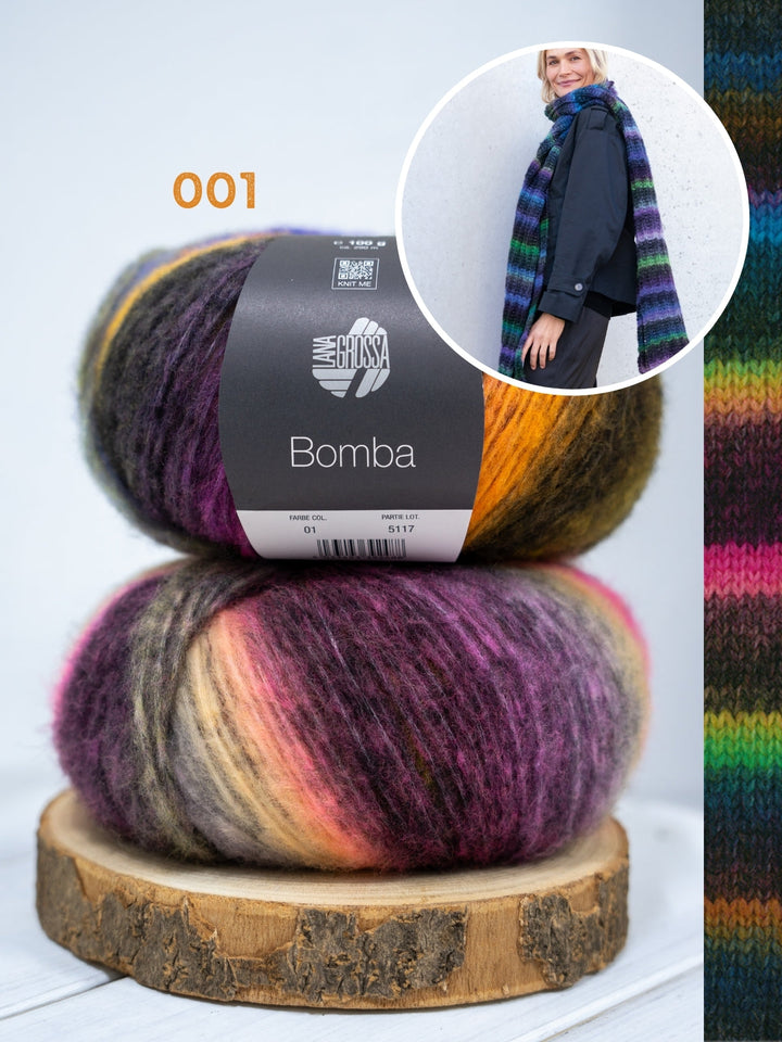 Strickpaket Bomba Schal Falsches Patent