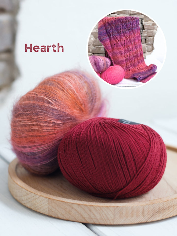 Strickpaket Lizas Tuch Little Vintage Dream - Silkhair Print