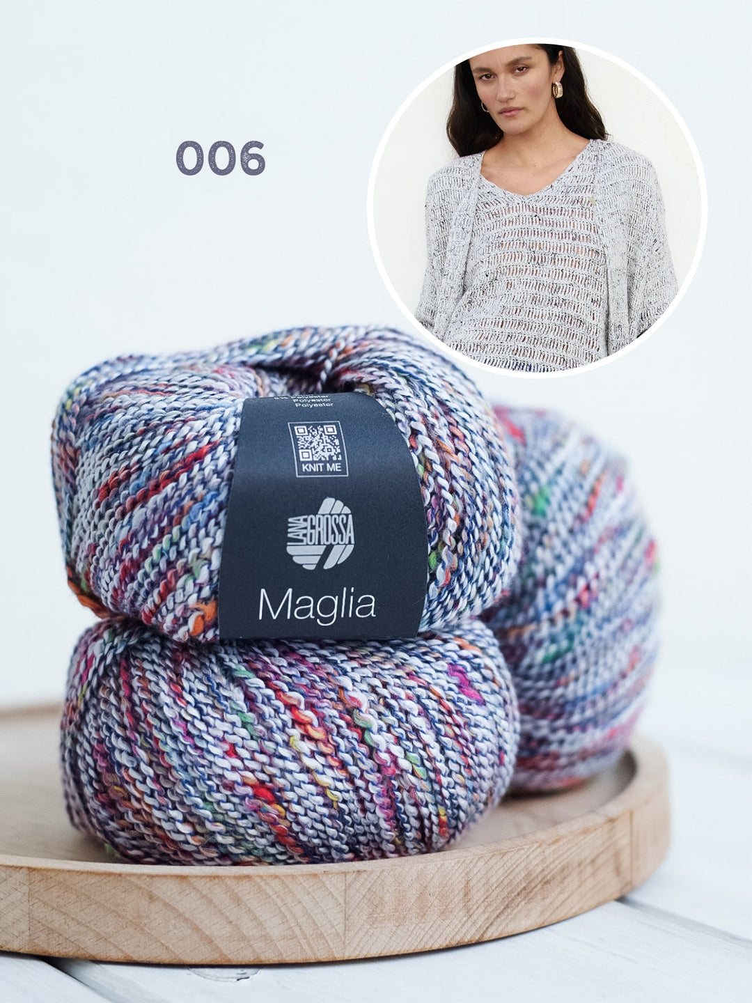 Häkelpaket Maglia Top mit V-Ausschnitt