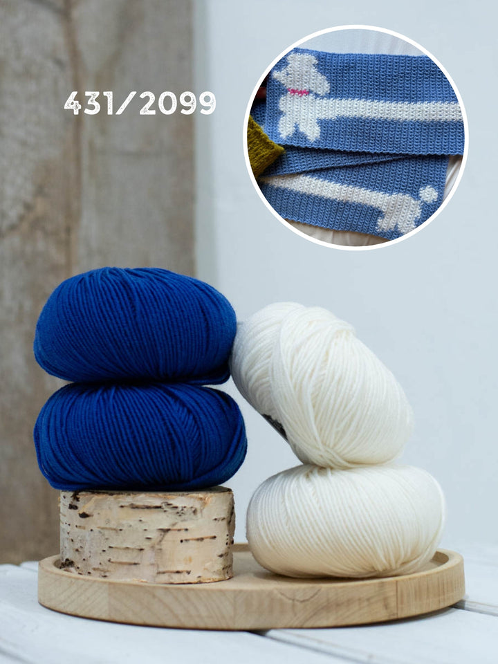 Häkelpaket Poodle Scarf – Englischsprachig – Devout Hand