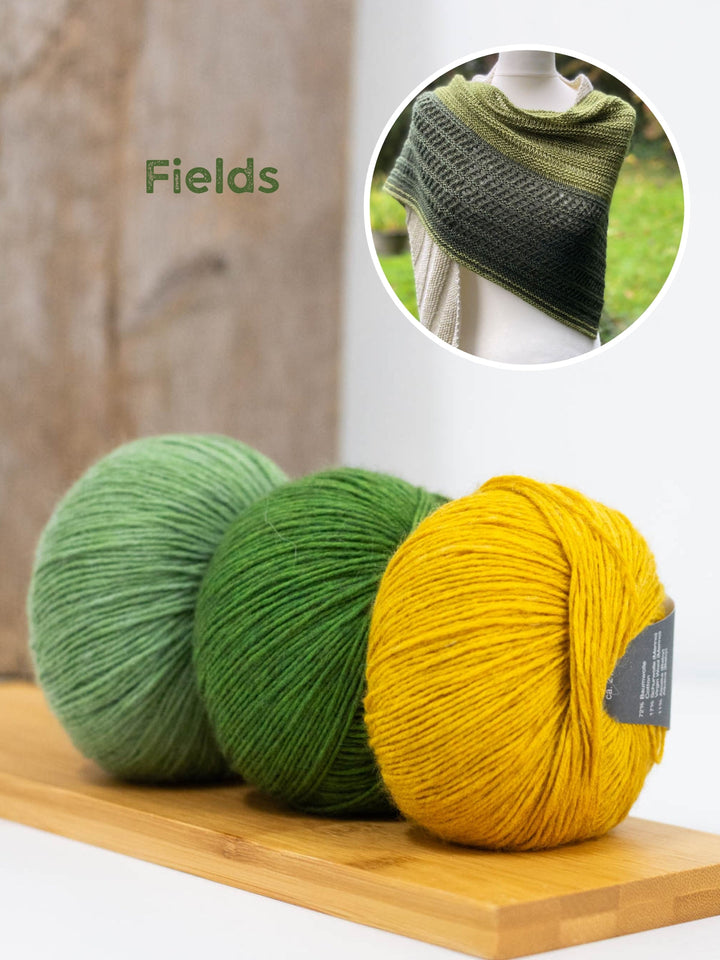 Strickpaket Lizas Tuch Kieselsteine