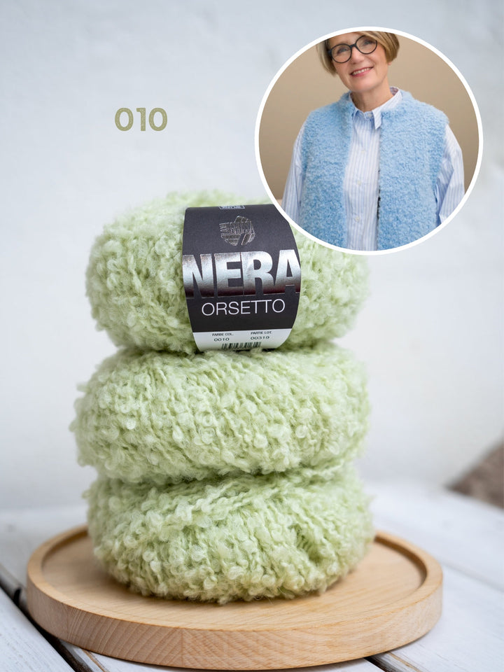 Strickpaket Mae Weste - Orsetto - Tanja Steinbach