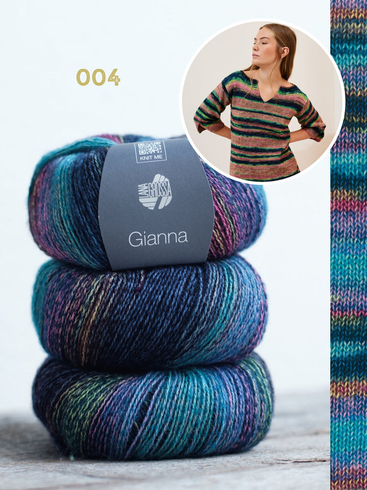 Strickpaket Gianna Longshirt mit Schlitzen