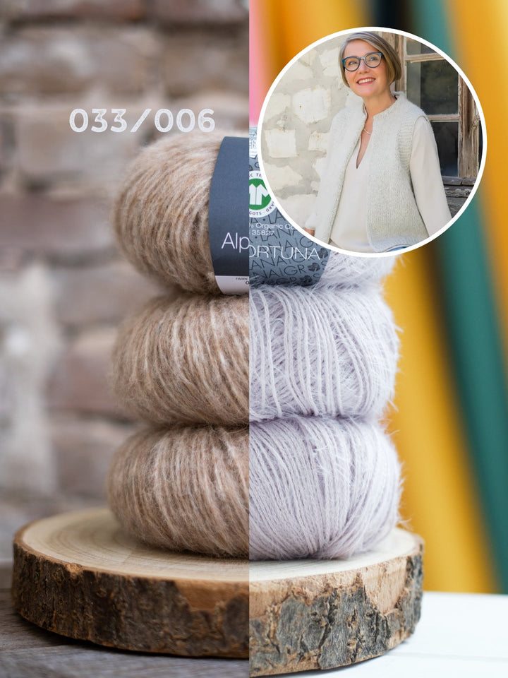 Strickpaket Mea Weste - Tanja Steinbach