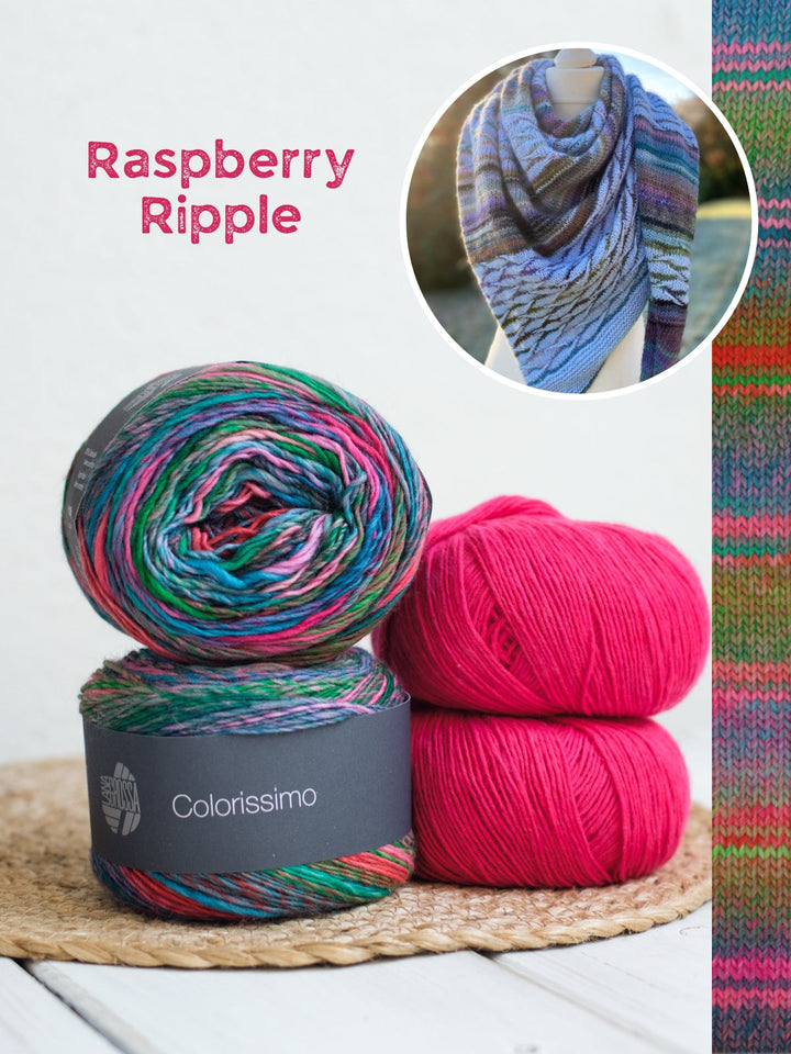Strickpaket Lizas Tuch New Waves - Colorissimo Ecopuno