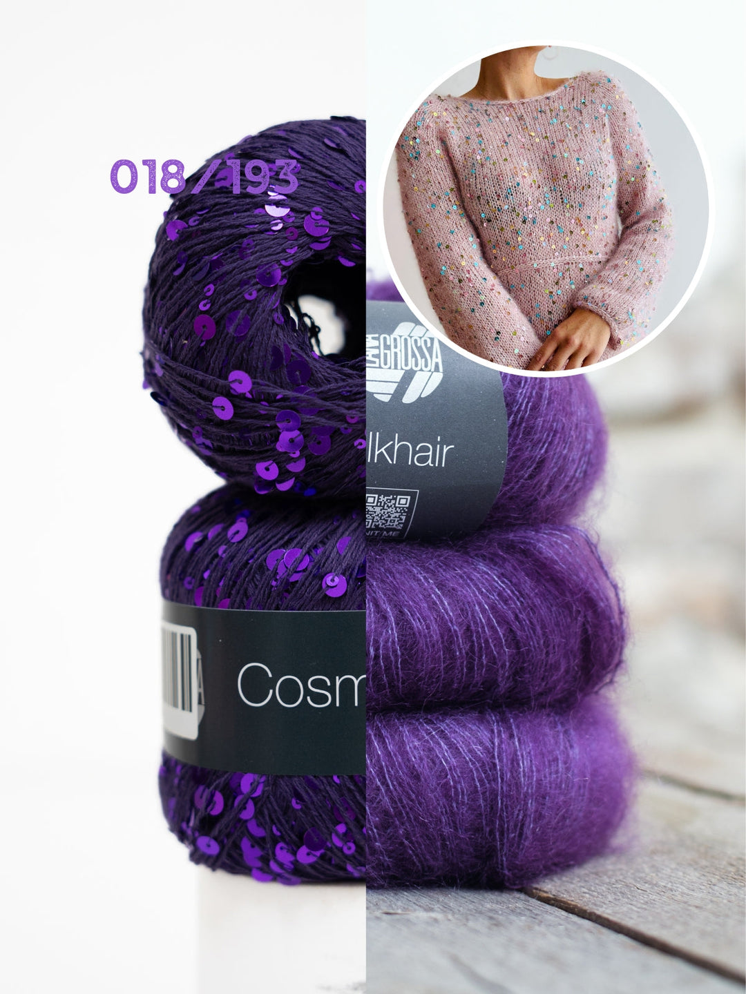 Strickpaket Camille Dress - Kolibri by Johanna