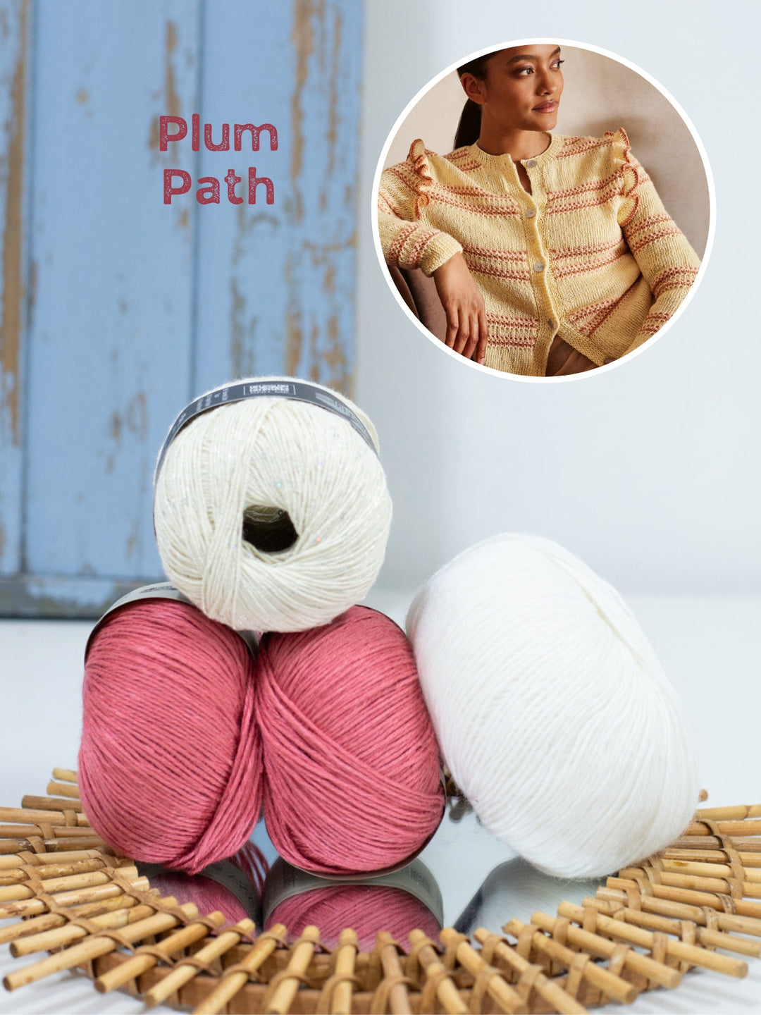 Strickpaket Tencellino Filo Paillettes Ecopuno Jacke mit Rüschen