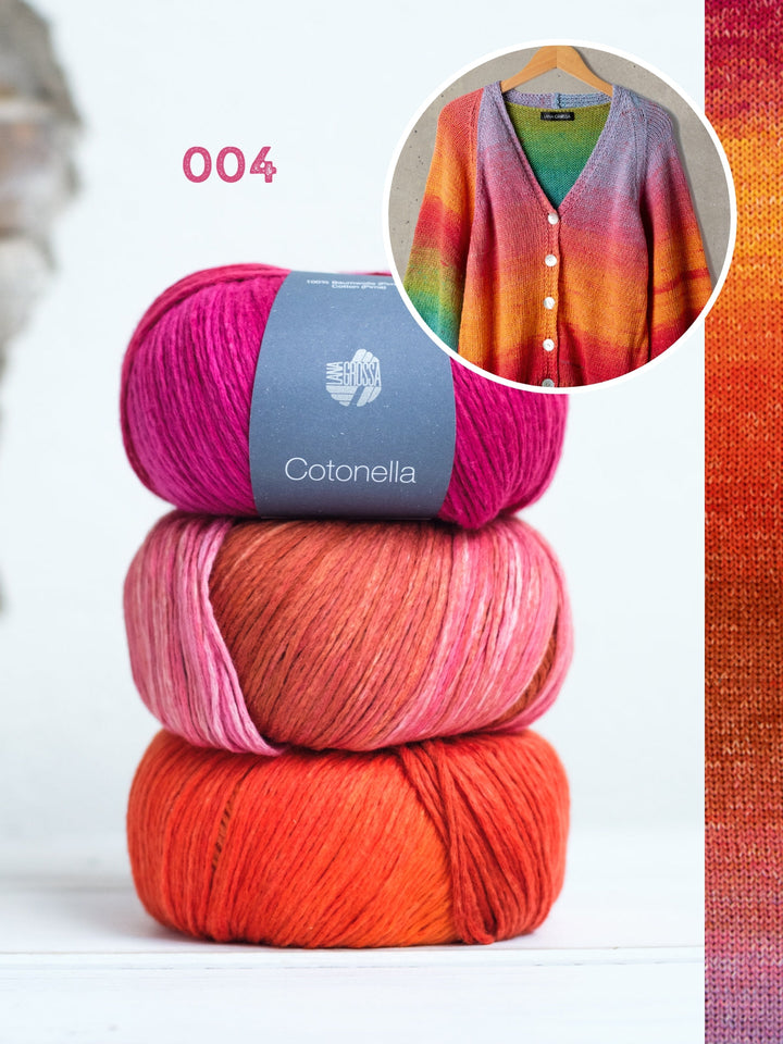 Strickpaket Cotonella Raglanjacke