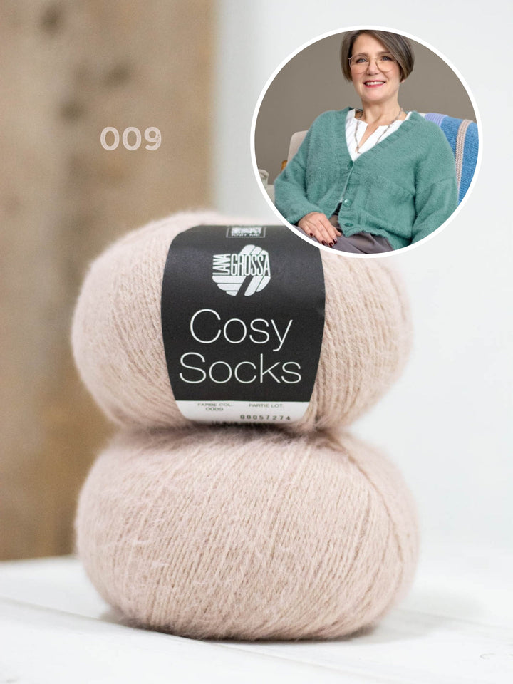 Strickpaket Cosy Socks Jacke mit Taschen