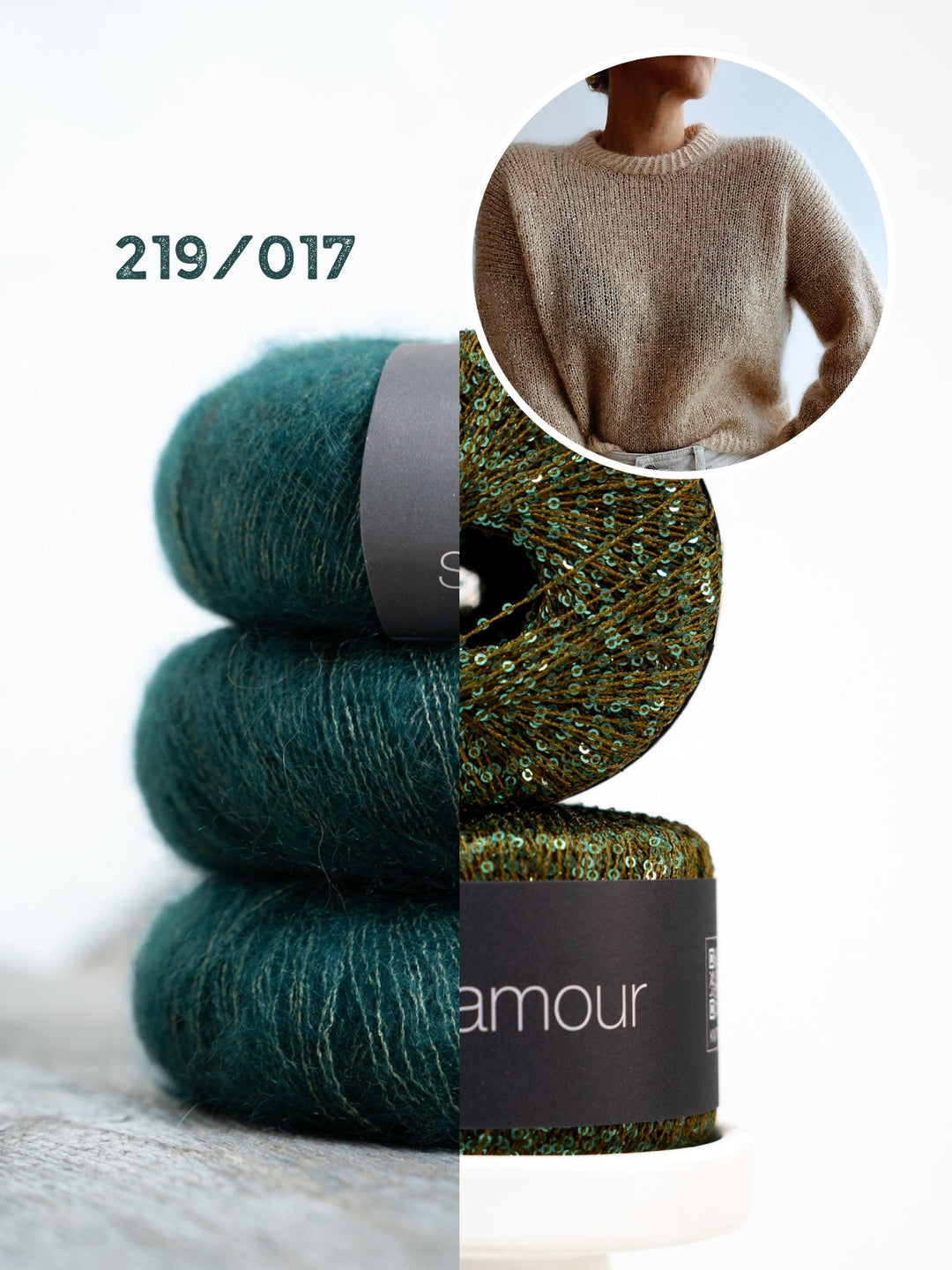 Strickpaket Odette Sweater - Kolibri by Johanna