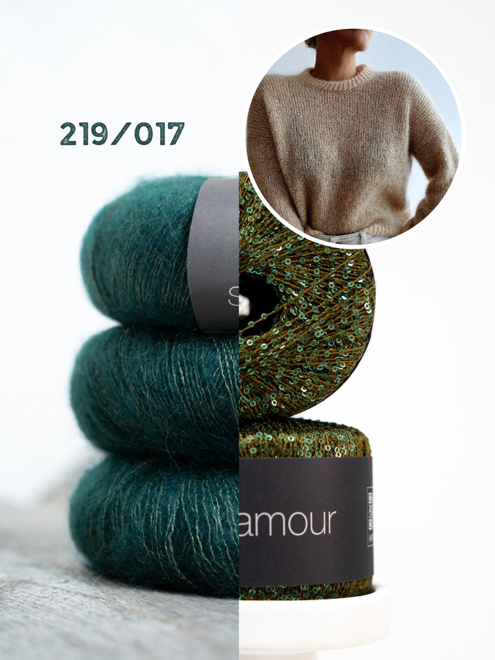 Strickpaket Odette Sweater - Kolibri by Johanna